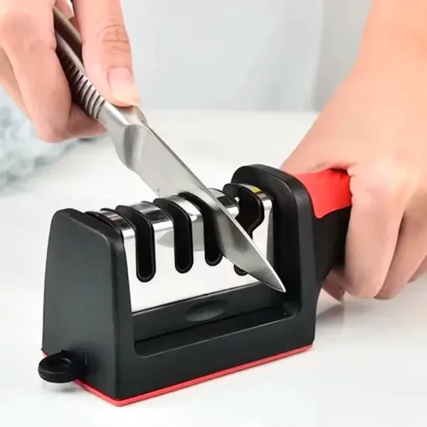 Afiador Amolador de Facas e Tesouras 3 In 1 Profissional - Imagem 2