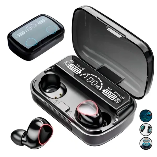 Fone De Ouvido Sem Fio M10 Bluetooth Com Powerbank Microfone Infinity